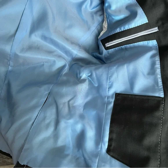 Men’s Slim Fit Suit Jacket Original Penguin By Munsingwear Black Size 36S - Picture 6 of 11